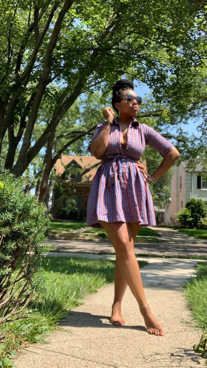 Plaid Babydoll Dress – Thrift On the Ave