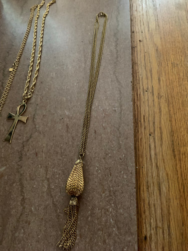 Vintage Gold Motif Necklace