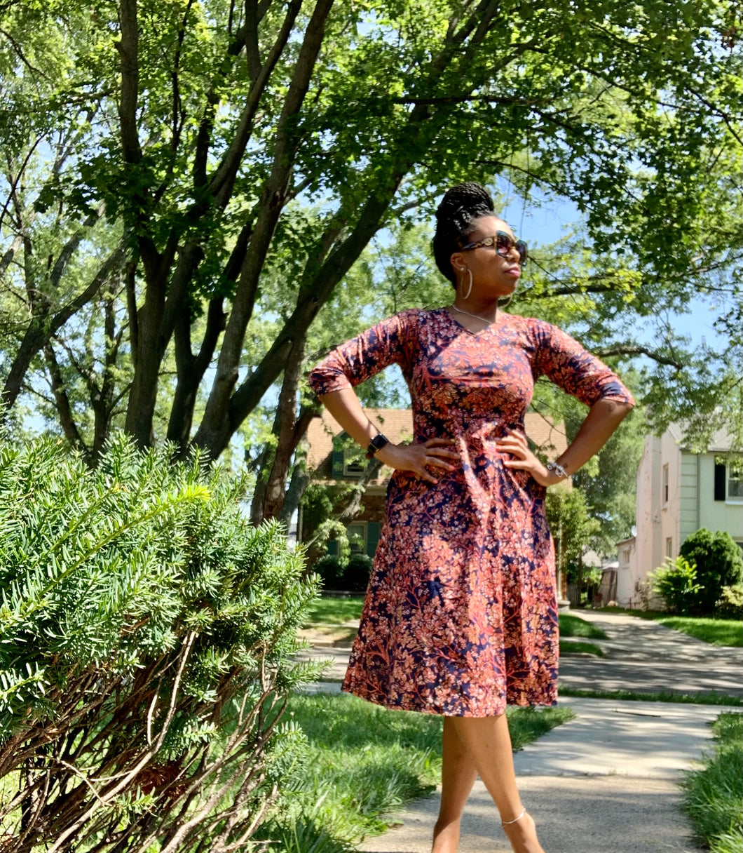 Paisley Print Rockabilly Dress Thrift On the Ave. Paisley Print Rockabilly Dress Thrift On the Ave.